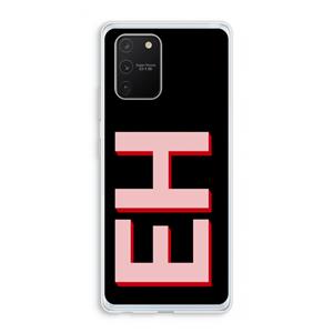 CaseCompany Monogram: Samsung Galaxy S10 Lite Transparant Hoesje