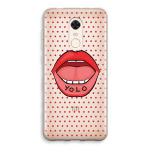 CaseCompany Yolo Denise: Xiaomi Redmi 5 Transparant Hoesje