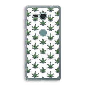 CaseCompany Weed: Sony Xperia XZ2 Compact Transparant Hoesje