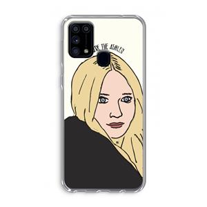 CaseCompany Ashley: Samsung Galaxy M31 Transparant Hoesje