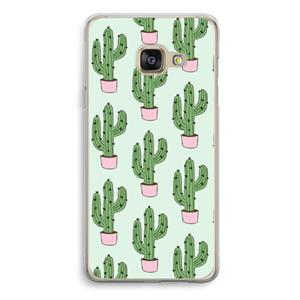 CaseCompany Cactus Lover: Samsung Galaxy A3 (2016) Transparant Hoesje