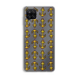 CaseCompany Musketon Anchor: Samsung Galaxy A12 Transparant Hoesje
