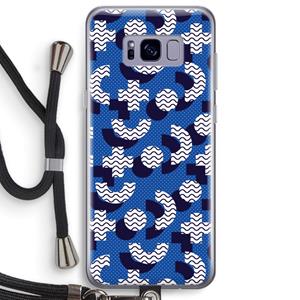 CaseCompany 8-bit N°5: Samsung Galaxy S8 Plus Transparant Hoesje met koord