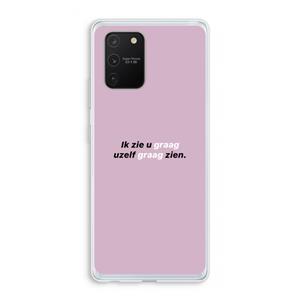 CaseCompany uzelf graag zien: Samsung Galaxy S10 Lite Transparant Hoesje