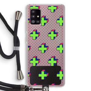 CaseCompany 8-bit N°10: Samsung Galaxy A51 5G Transparant Hoesje met koord