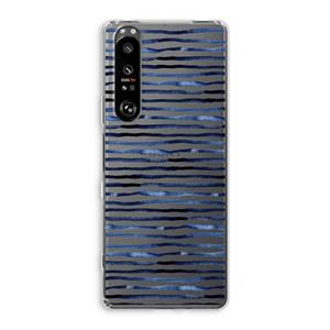 CaseCompany Verrassende lijnen: Sony Xperia 1 III Transparant Hoesje