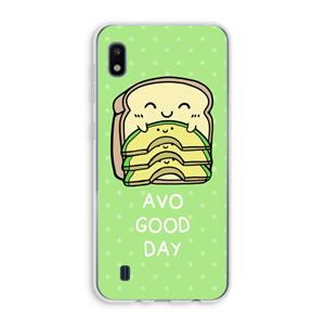 CaseCompany Avo Good Day: Samsung Galaxy A10 Transparant Hoesje