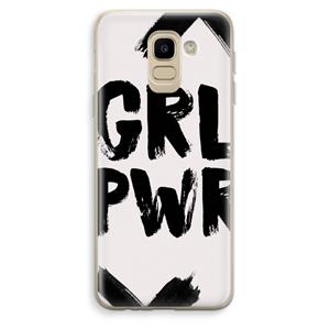 CaseCompany Girl Power #2: Samsung Galaxy J6 (2018) Transparant Hoesje