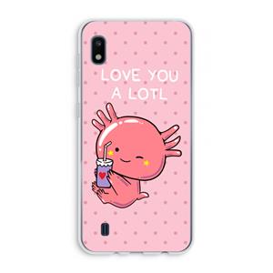 CaseCompany Love You A Lotl: Samsung Galaxy A10 Transparant Hoesje