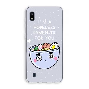 CaseCompany I'm A Hopeless Ramen-Tic For You: Samsung Galaxy A10 Transparant Hoesje