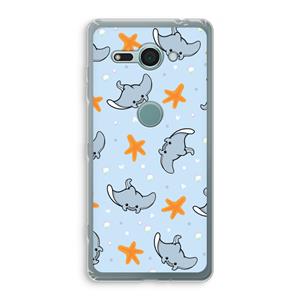 CaseCompany Manta: Sony Xperia XZ2 Compact Transparant Hoesje