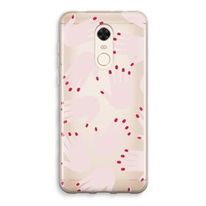 CaseCompany Hands pink: Xiaomi Redmi 5 Transparant Hoesje