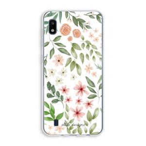 CaseCompany Botanical sweet flower heaven: Samsung Galaxy A10 Transparant Hoesje