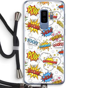 CaseCompany Pow Smack: Samsung Galaxy S9 Plus Transparant Hoesje met koord