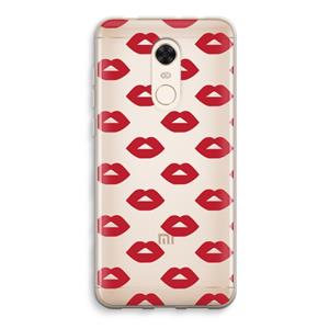 CaseCompany Lips: Xiaomi Redmi 5 Transparant Hoesje