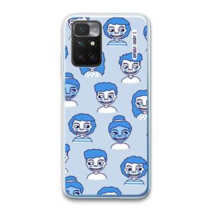 CaseCompany Gezichtjes: Xiaomi Redmi 10 Transparant Hoesje
