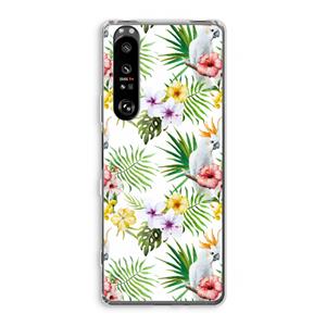 CaseCompany Gele kuif: Sony Xperia 1 III Transparant Hoesje