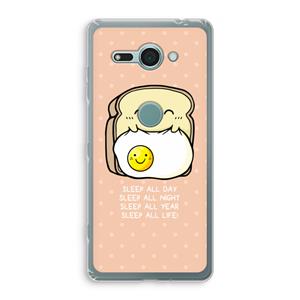 CaseCompany Sleep All Day: Sony Xperia XZ2 Compact Transparant Hoesje