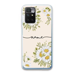 CaseCompany Daisies: Xiaomi Redmi 10 Transparant Hoesje