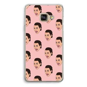 CaseCompany Ugly Cry Call: Samsung Galaxy A3 (2016) Transparant Hoesje