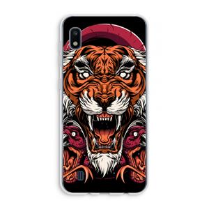 CaseCompany Tiger and Rattlesnakes: Samsung Galaxy A10 Transparant Hoesje