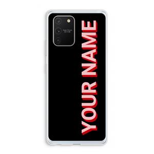 CaseCompany Namecase: Samsung Galaxy S10 Lite Transparant Hoesje