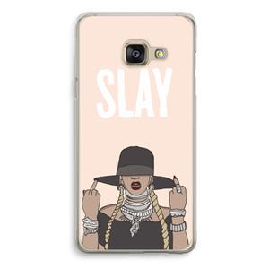 CaseCompany Slay All Day: Samsung Galaxy A3 (2016) Transparant Hoesje