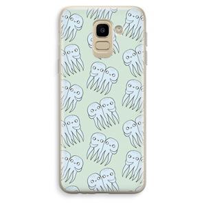 CaseCompany Octopussen: Samsung Galaxy J6 (2018) Transparant Hoesje