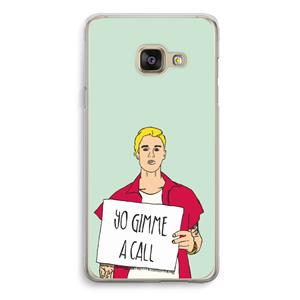 CaseCompany Gimme a call: Samsung Galaxy A3 (2016) Transparant Hoesje