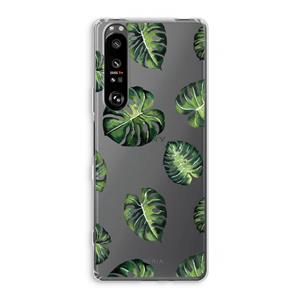CaseCompany Tropische bladeren: Sony Xperia 1 III Transparant Hoesje