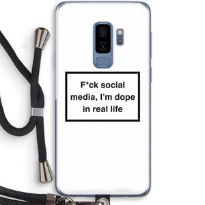 CaseCompany I'm dope: Samsung Galaxy S9 Plus Transparant Hoesje met koord