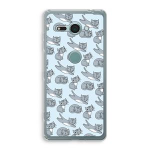 CaseCompany Poezen: Sony Xperia XZ2 Compact Transparant Hoesje