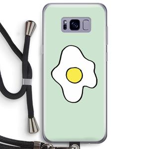 CaseCompany Spiegelei: Samsung Galaxy S8 Plus Transparant Hoesje met koord