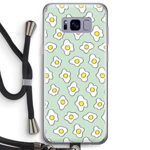 CaseCompany Spiegeleitjes: Samsung Galaxy S8 Plus Transparant Hoesje met koord
