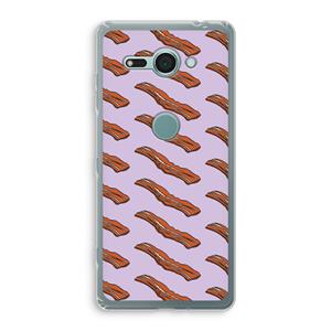 CaseCompany Bacon to my eggs #2: Sony Xperia XZ2 Compact Transparant Hoesje