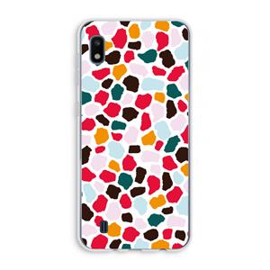 CaseCompany Colored Giraffe: Samsung Galaxy A10 Transparant Hoesje