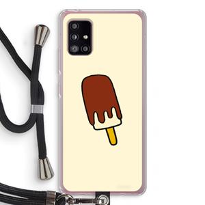 CaseCompany Frisco: Samsung Galaxy A51 5G Transparant Hoesje met koord