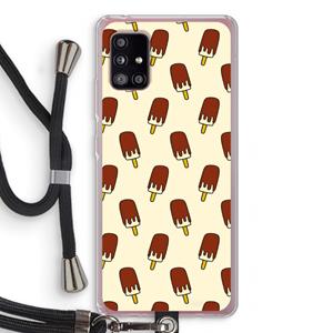 CaseCompany Yummy: Samsung Galaxy A51 5G Transparant Hoesje met koord