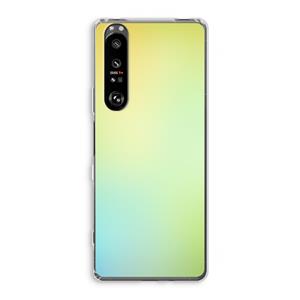 CaseCompany Minty mist pastel: Sony Xperia 1 III Transparant Hoesje