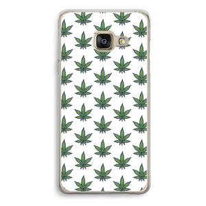 CaseCompany Weed: Samsung Galaxy A3 (2016) Transparant Hoesje