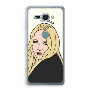 CaseCompany Mary Kate: Sony Xperia XZ2 Compact Transparant Hoesje