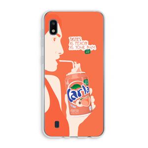 CaseCompany Peach please!: Samsung Galaxy A10 Transparant Hoesje