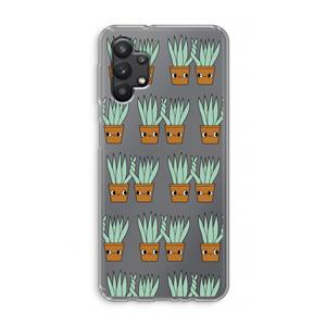 CaseCompany Sansevieria: Samsung Galaxy A32 5G Transparant Hoesje