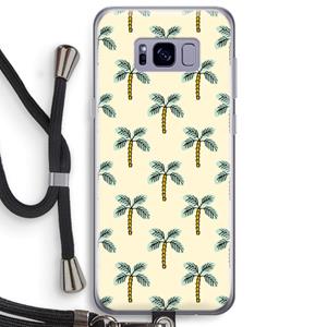 CaseCompany Paradise: Samsung Galaxy S8 Plus Transparant Hoesje met koord
