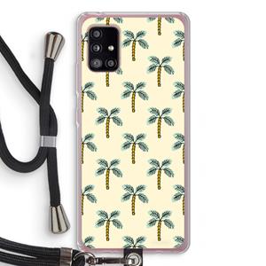 CaseCompany Paradise: Samsung Galaxy A51 5G Transparant Hoesje met koord