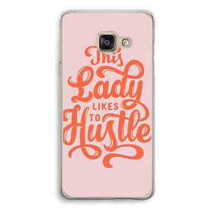 CaseCompany Hustle Lady: Samsung Galaxy A3 (2016) Transparant Hoesje