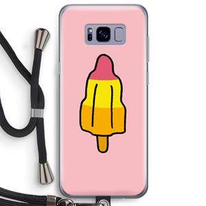 CaseCompany Raketijsje: Samsung Galaxy S8 Plus Transparant Hoesje met koord