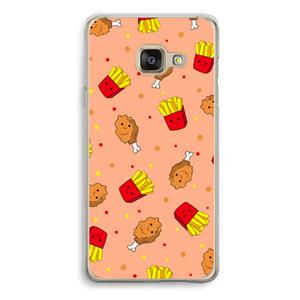 CaseCompany Chicken 'n Fries: Samsung Galaxy A3 (2016) Transparant Hoesje