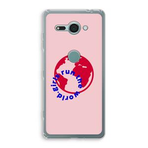 CaseCompany Run The World: Sony Xperia XZ2 Compact Transparant Hoesje