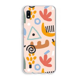 CaseCompany Abstract: Samsung Galaxy A10 Transparant Hoesje